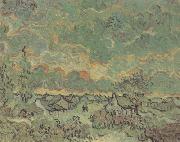 Vincent Van Gogh Cottages and Cypresses:Reminiscence of the North (nn04) Germany oil painting artist